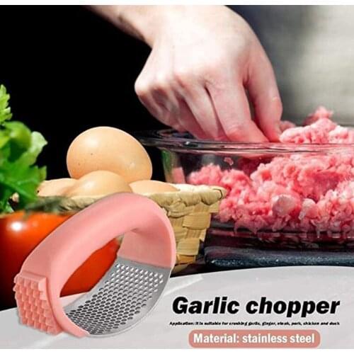 2 in 1 Multi-funct Garlic Press Household Manual Garlic Press Device Squeezer Handheld Ginger Garlic Tools Kitchen Accessories