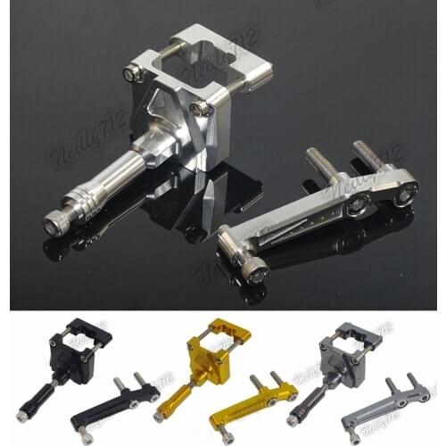 Sale Motorbike CNC Aluminium Steering Stabilizer Damper Mounting Bracket For Kawasaki Ninja 250R EX250 2008 2009 2010 2011 2012
