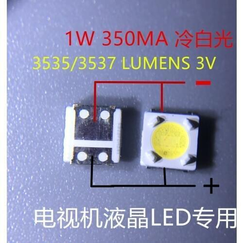 SAMSUNG 500pcs LUMENS LED Backlight 1W 3V 3535 3537 Cool white LCD Backlight for TV TV Application A129CECEBP18A-2092 4JIAO