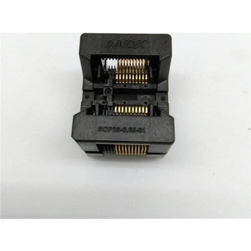 SSOP24 IC Test Socket OTS-28-0.65-01 TSSOP24 SOP24 Burn in Socket Programmer Adapter Wholesale Conversion Block Connector