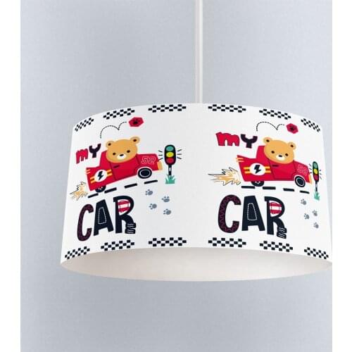 Lamp For Kids Bedrooms Light Chandelier for Living Room Childrens Room Race Red Car Bear Traffic Light Model 119