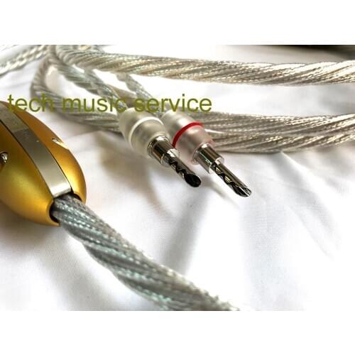 Top hifi tech music service- cry💎 💎💎Alloy silver speaker cable