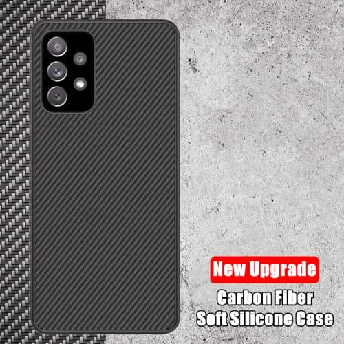 Carbon Fiber Coque For Samsung Galaxy A52 A72 A32 A12 A51 A71 A31 A50 A70 Silicone Cover Case For Samsung M31S M51 M31 M21 M12
