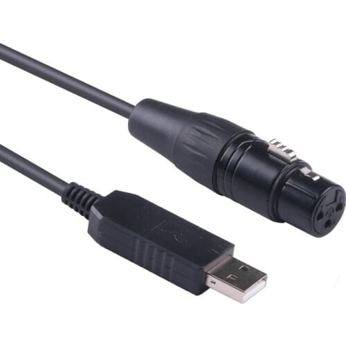 USB RS485 DMX Control DMX512 DMX400 DIY Serial Converter Stage Light Controller Equipment Cable