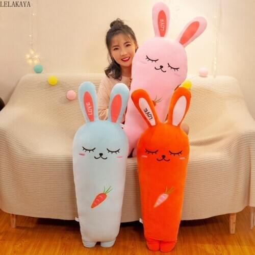50-110cm Creative Fruit Carrot Plush Long Pillow Soft Stuffed Carrot Toy Lovely Seat Cushion Sleeping Doll Home Decor Kids Gift