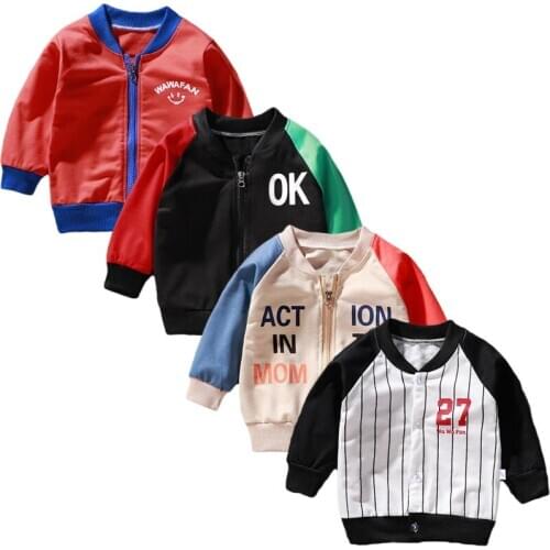 2020 Girls Spring And Autumn Cardiga Button Sweater Jacket Sports wear letter Cotton Long Sleeved Childrens Boys Fashion Coat