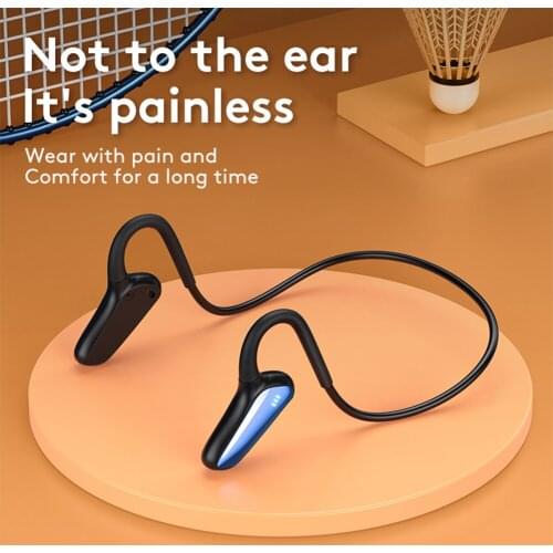 IP67 Waterproof Sports Headset for Cycling Running Bone Conduction Headphone Wireless Bluetooth-compatible 5.2 Ear Hook Earphone