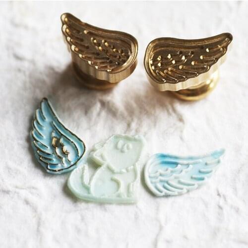 Cute Angel Wings Wax Stamp Special-shaped Embossed Hand Account DIY Decoration Panda Hot Air Balloon Wax Seal