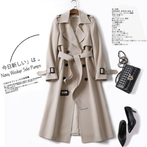 Spring 2021 New Coat Womens Middle Length Relaxed Casual Spring and Autumn Korean Version Net Red Windbreaker Coat