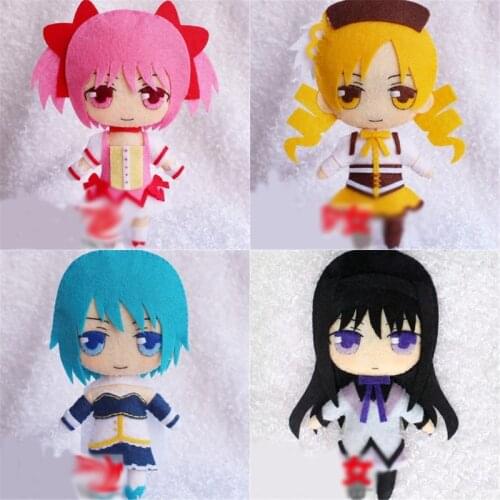 1pcs Handmade Anime Puella Magi Madoka Magica Toy Keychain Bag Cosplay Doll DIY Material for Boy Girl Christmas Gift