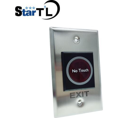 10 Piece Long type No Touch Exit Button NC/NO/COM Infrared Exit Push Button Release Switch For Eixt Door Access Control System