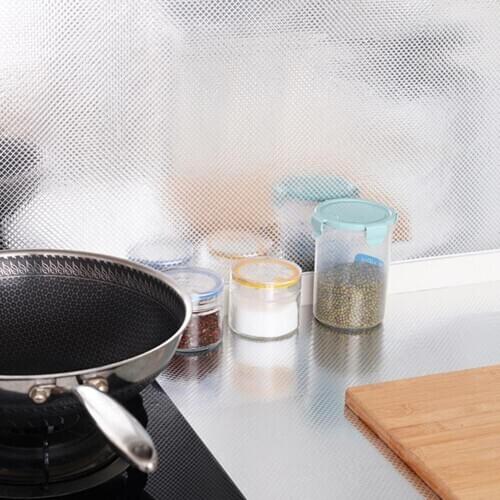 40*100cm Waterproof Heat Resistant Self Adhesive Home Kitchen Stove Wall Sticker Kitchen Stove Cabinet Oil-proof Wall Sticker