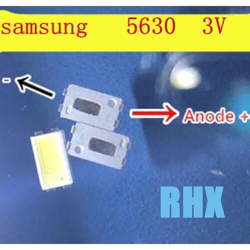 300Pieces/lot For TV backlight repair with Samsung 5630 SMD 5730 led lamp 4PIN Cold White 3V