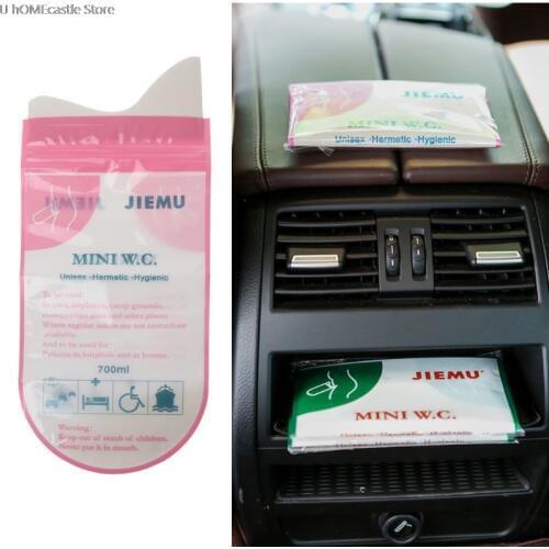 700ml Emergency Portable Car Urine Vomit Bag Mini Mobile Toilets Handy Disposable Urinal Toilet Bag