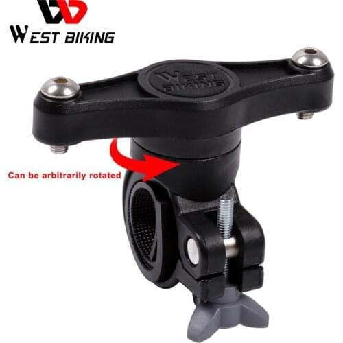 WEST BIKING 360 Degree Rotation Bicycle Bottles Cage Holder Adapter Bike Handlebar Bicycle Seatpost Water Bottles Mount Adapter