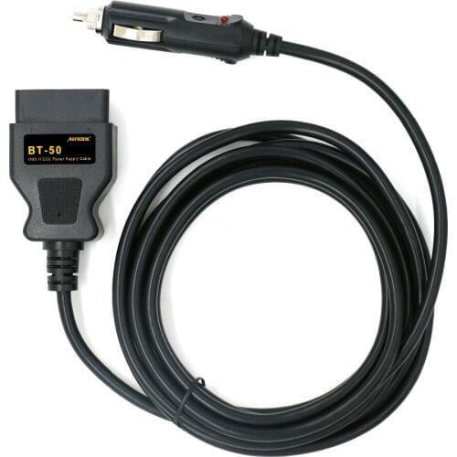 AUTOOL BT50 OBD2 Vehicle ECU Emergency Power For 12V DC Power Source Supply Cable OBD Memory Saver ECU Power Interface Connector