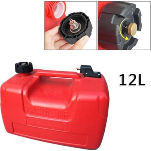 12L Motorcycle Car Petrol Cans Gas Fuel Tank Portable Oil Gasoline Storage Outboard Engine Container for Yamaha Boat Car Truck