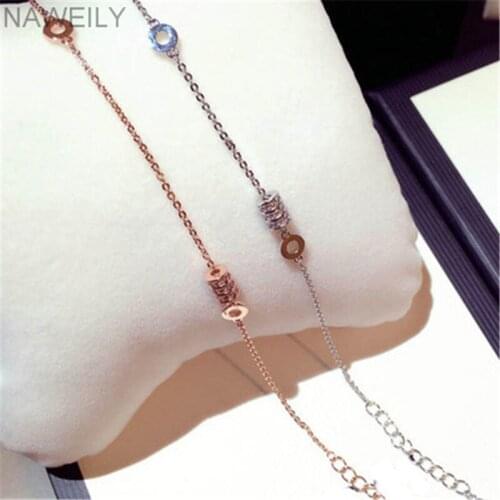 Fashion Circle Charm Buckle Bracelets For Women New Rhinestone Round Bracelet & Bangles Jewelry Accessories NWLS232