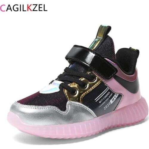 CAGILKZEL Autumn New Kids Girls Shoes High Quality Comfortable Sports Shoes For Girls Sneakers Trainers Running Children Shoes