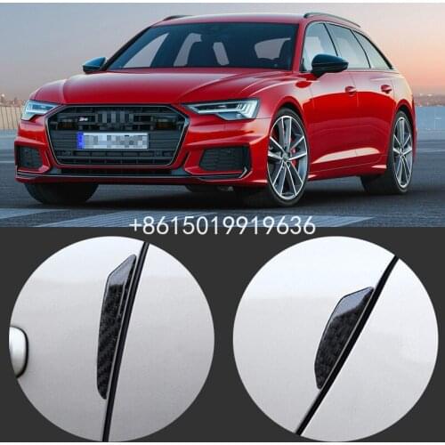 For Audi S3 S4 S5 S6 S7 S8 Car Side Door Edge Guard Bumper Trim Protector 4pcs PVC carbon fiber Stickers