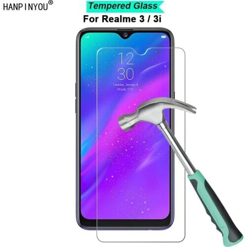 For OPPO Realme 3 / 3i New 9H Hardness 2.5D Ultra-thin Toughened Tempered Glass Film Screen Protector Protect Guard