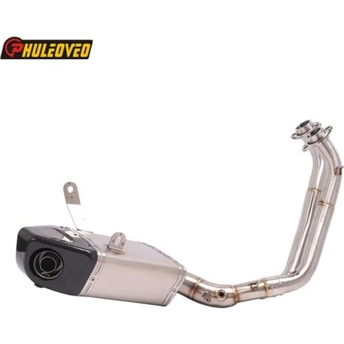 For Yamaha MT-07 FZ-07 2014-2020 XSR700 2016-2020 MT-07 Tracer 2016-2020 Motorcycle Exhaust Muffler Full System with Header Pipe