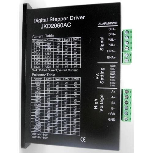 1pc 2 phase stepper motor driver/digital controller D2060 peak 7.2A 256 microstep 24V-80VDC