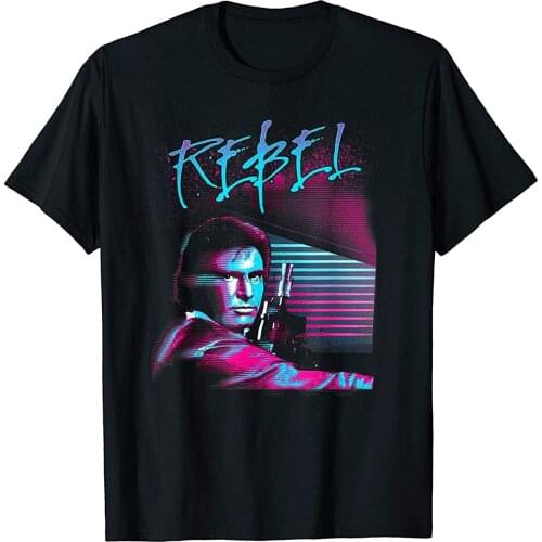 Han Solo REBEL 80s Retro Poster Graphic T-Shirt