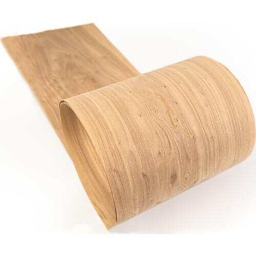 Custom Natural Veneer Genuine Elm Knot Knotty Wood Burl Decorative Sliced Veneer for Furniture 0.6mm 0.8mm Straight Grain Q/C