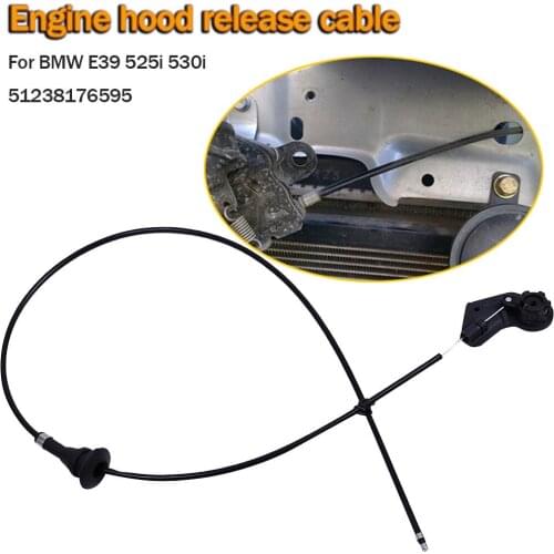 Hood Cable E39 Engine Hood Cable Bowden Cable Front Flap 51238176595 Car Devices
