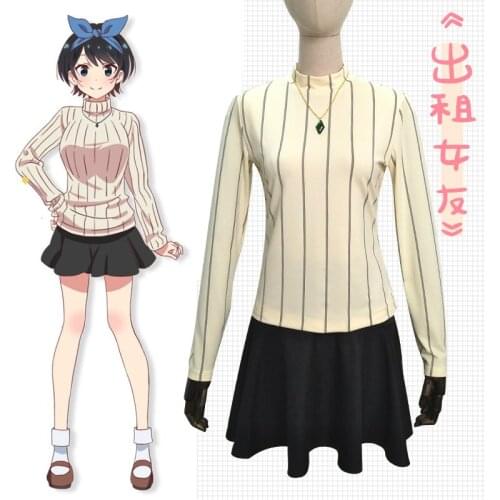 Sarashina Ruka Cos Anime Rent A Girlfriend Cosplay Costume Sarashina Ruka Cosplay Costumes Halloween Clothes For Women