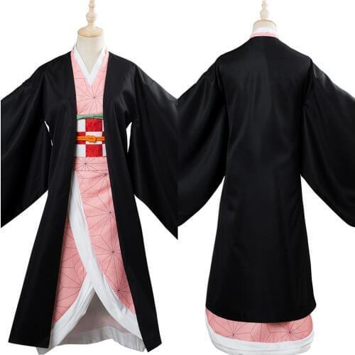 Demon Slayer Kimetsu no Yaiba Cosplay Costume Kimono Outfit Dress Halloween Carnival Costumes