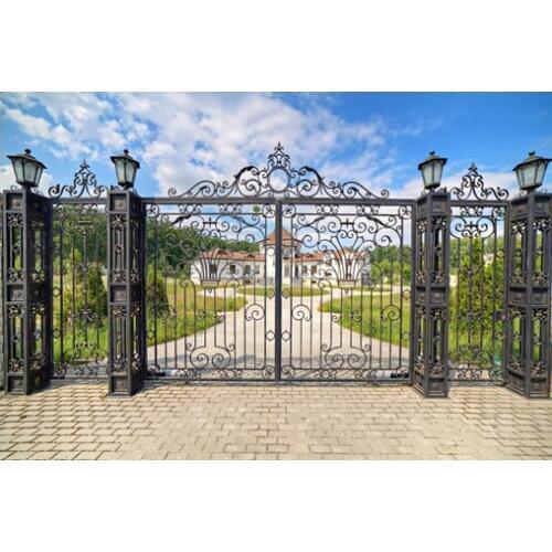 Hench 100% handmade wrought iron gates manufacturers hot selling in Australia United States