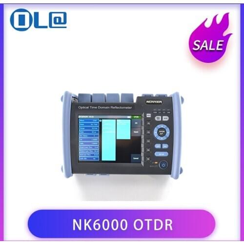NOVKER NK6000 1310/1550/1625nm 38/35/35dB Multifunction Optic Fiber 1625 PON OTDR Tester With VFL OPM Light Source