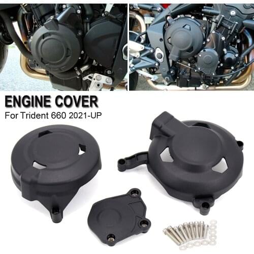 NEW For Trident 660 2021-UP Motorcycle Engine Protection Glass Fiber Nylong Cover