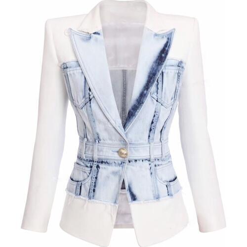 O'ZACKET Women's Denim Blazers