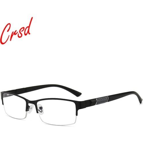 -1 -1.5 -2 -2.5 -3 -3.5 -4 -4.5 -5 -5.5 -6 -Myopia Glasses Men Retro Metal Frame Square Students Myopia Glasses Frame For Unisex