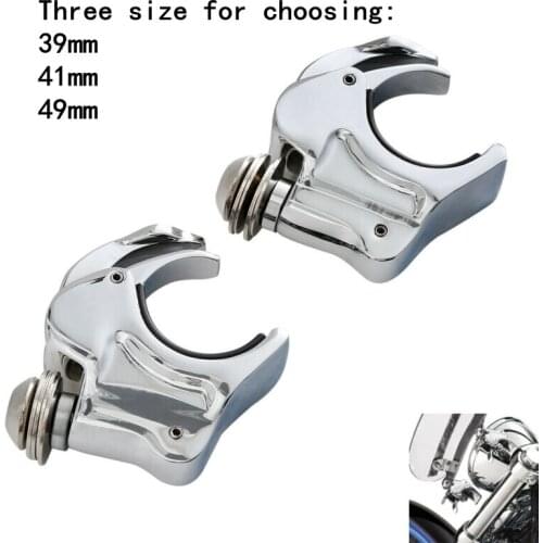 Motorcycle 39/41/49mm Windshield Windsreen Clamp For Harley Dyna Sportster FXDB Street Bob Fat Bob Wide Glide XL1200 883