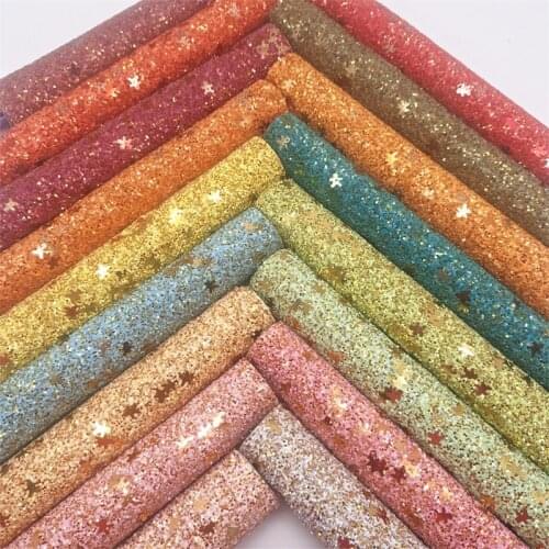 Gingerbread Man Glitter Faux Vinyl Fabric with Felt Backing Glitter Leather Sheets For Earrings Bows DIY 21X29CM GM2212