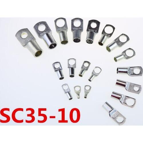 SC 35-10 35mm2 10mm Bolt Hole Tinned Copper Cable lugs Battery Terminals