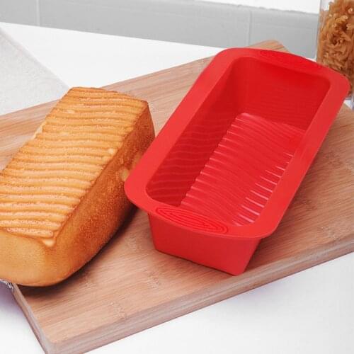 Creative Silicone Baking Mold Cake Tools Rectangular Toast Pan Brownie Roll Cake Mousses Dessert Moulds Kitchen Accessories