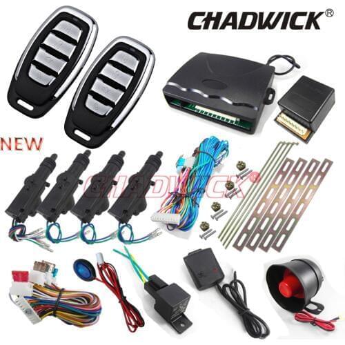 Universal 12V Auto Car Alarm Systems Remote control Central Kit Door Lock Locking Vehicle Keyless Entry System CHADWICK 8152