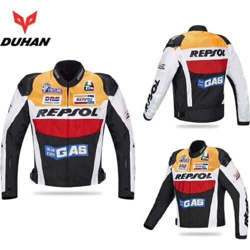 Top Quality Autumn Winter DUHAN REPSOL Motorcycle Racing Jackets 600D Oxford Moto Riding Coat Cross-country Moto GP Sports Clot