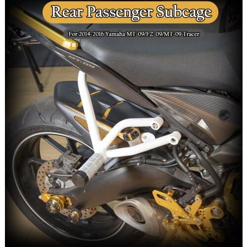 MT09 Subcage Stunt Rear Passenger Pegs Crash Bar Protector For Yamaha MT 09 FZ-09 MT-09 Tracer 900 XSR 900 FZ09 2013 14 15 2016