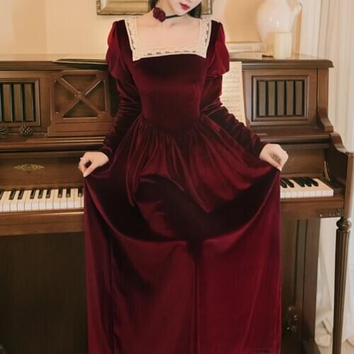 WAVSIYIERV women dress vintage elegant patchwork 2020 new spring autumn long sleeve belt party runway winter maxi dress vestidos