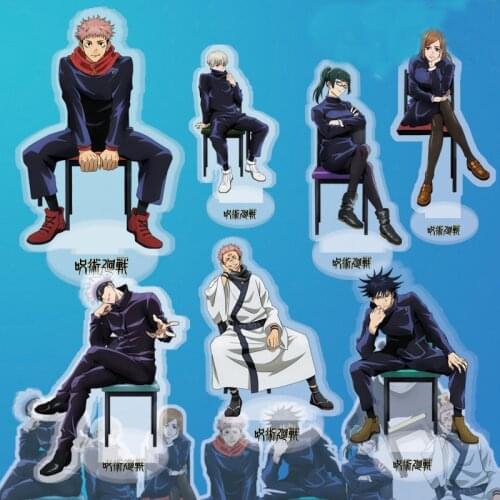 1 Pcs Cute Anime Jujutsu Kaisen Figure Acrylic Stand Model Yuji Itadori Gojo Satoru Action Figures Decoration Cosplay Toys Gifts