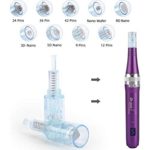 10/50pcs Auto Dr Pen Screw Needles Cartridge Replacement for Ultima X5 Micro Needle 9/12/24/36/42/Nano Drema Pen Micro Needling