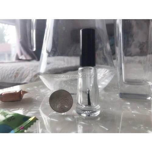 12ML 30pcs 50pcs Glass Clear Empty Nail Art Decoration Tools, DIY Nail Polish Bottle n Brush Lid, Nail Lacquer Packing Container