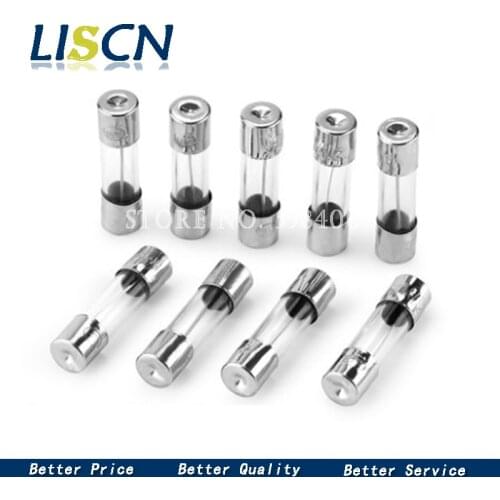 20PCS 5*20 Fast-blow Glass Fuses 5x20 5*20mm 250V 0.1A 0.2A 0.5A 1A 2A 3A 4A 5A 6A 8A 10A 15A 20A 25A 30A AMP Tube Fuses