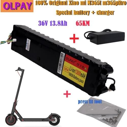 2020 100% Original 36V 13.8Ah battery ForXiaomi M356 M356 Pro Special battery pack 36V battery 10500mAh Riding 65km +42V charger